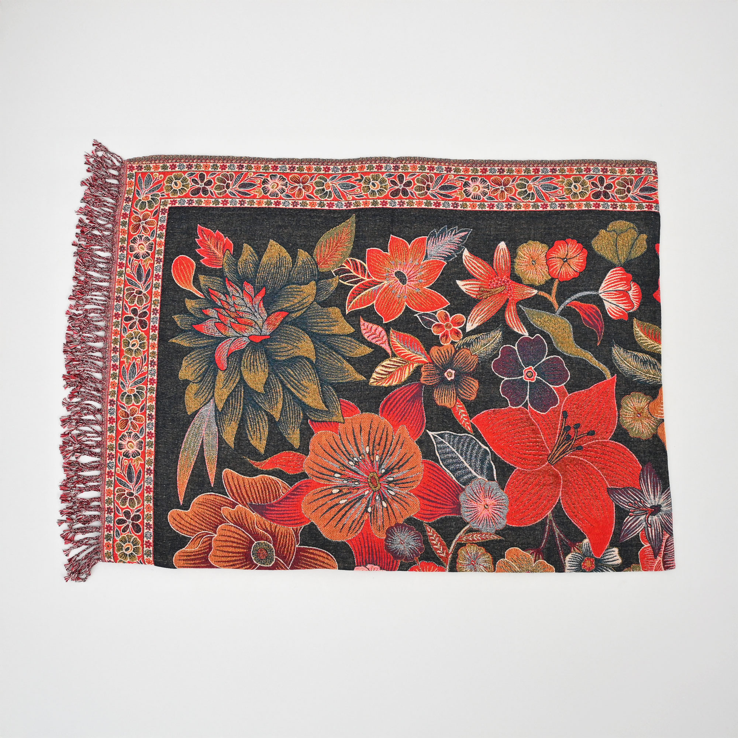 The Scarlet Garden Throw
