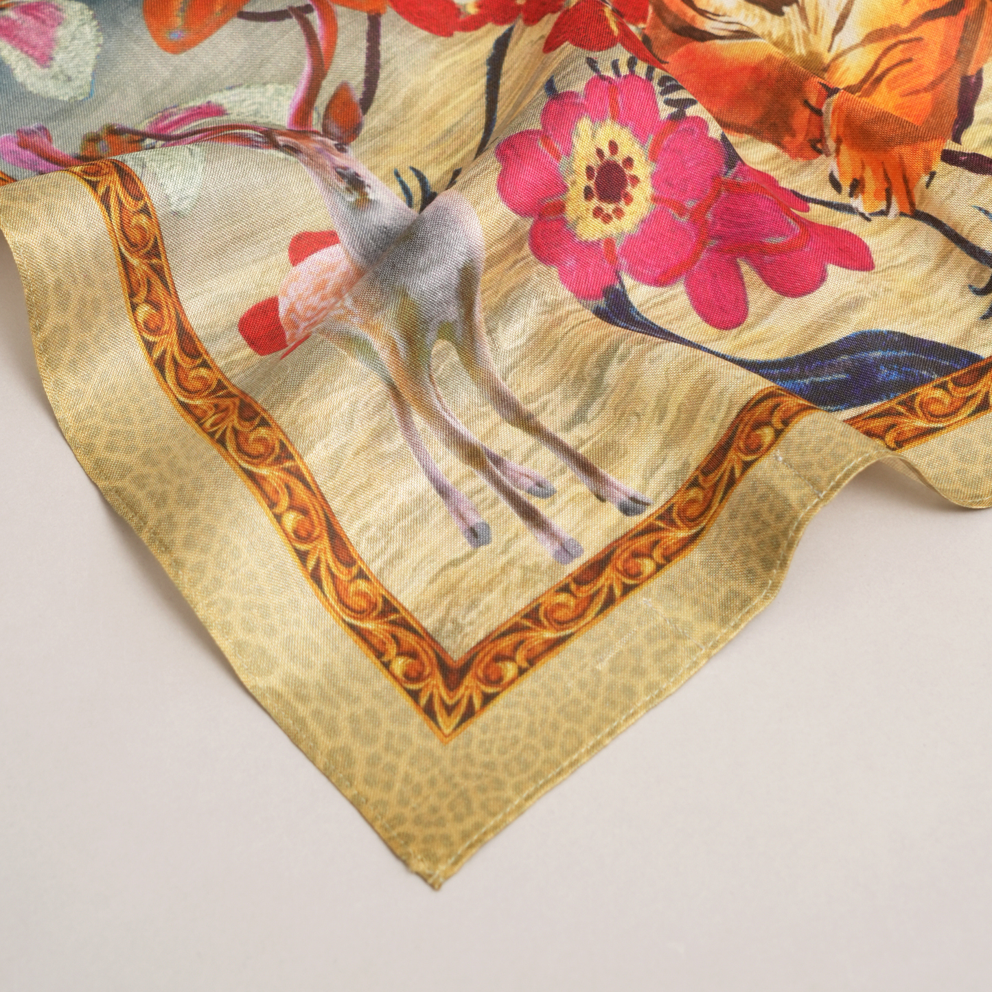 Wild Eden-Mulberry Silk Scarf