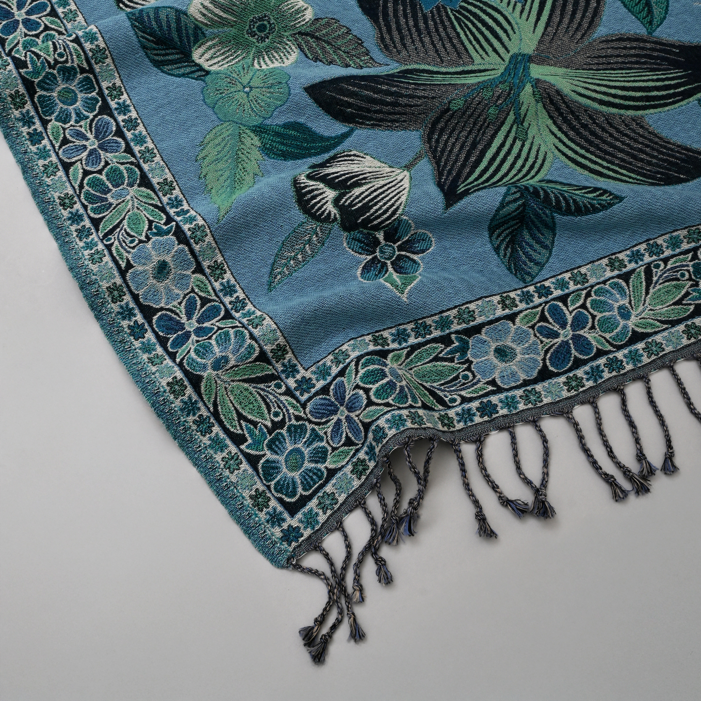 The Vintage Azure Garden Throw