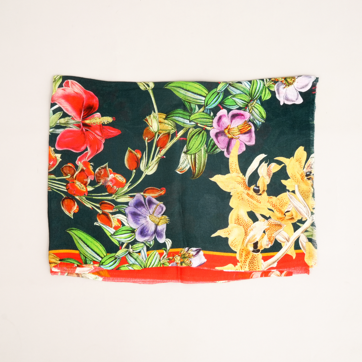 Midnight Bloom- Bamboo Modal Stole