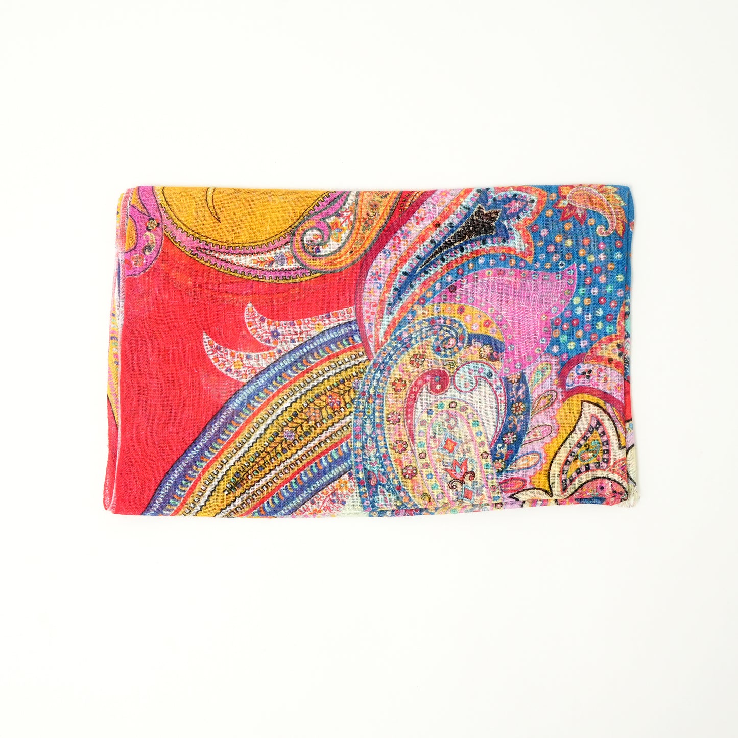 Paisley Pop Linen Stole