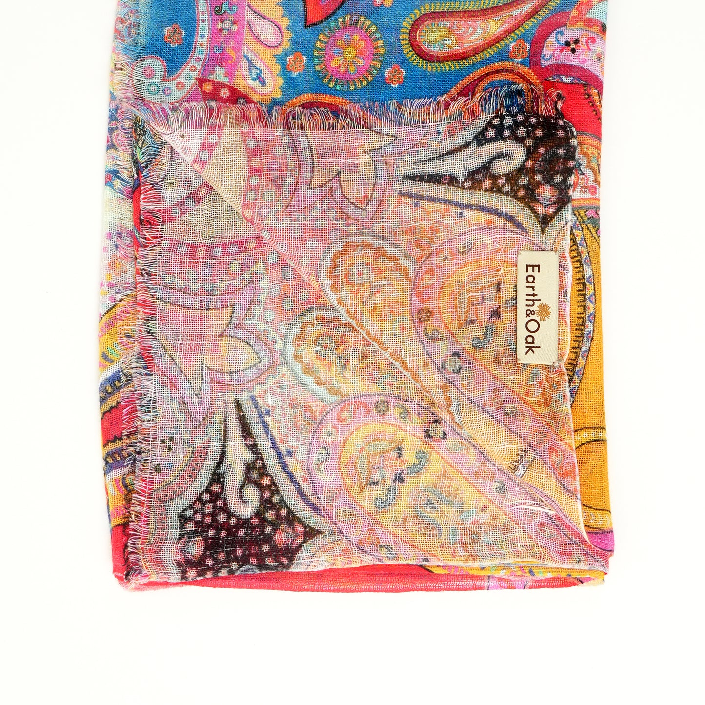 Paisley Pop Linen Stole