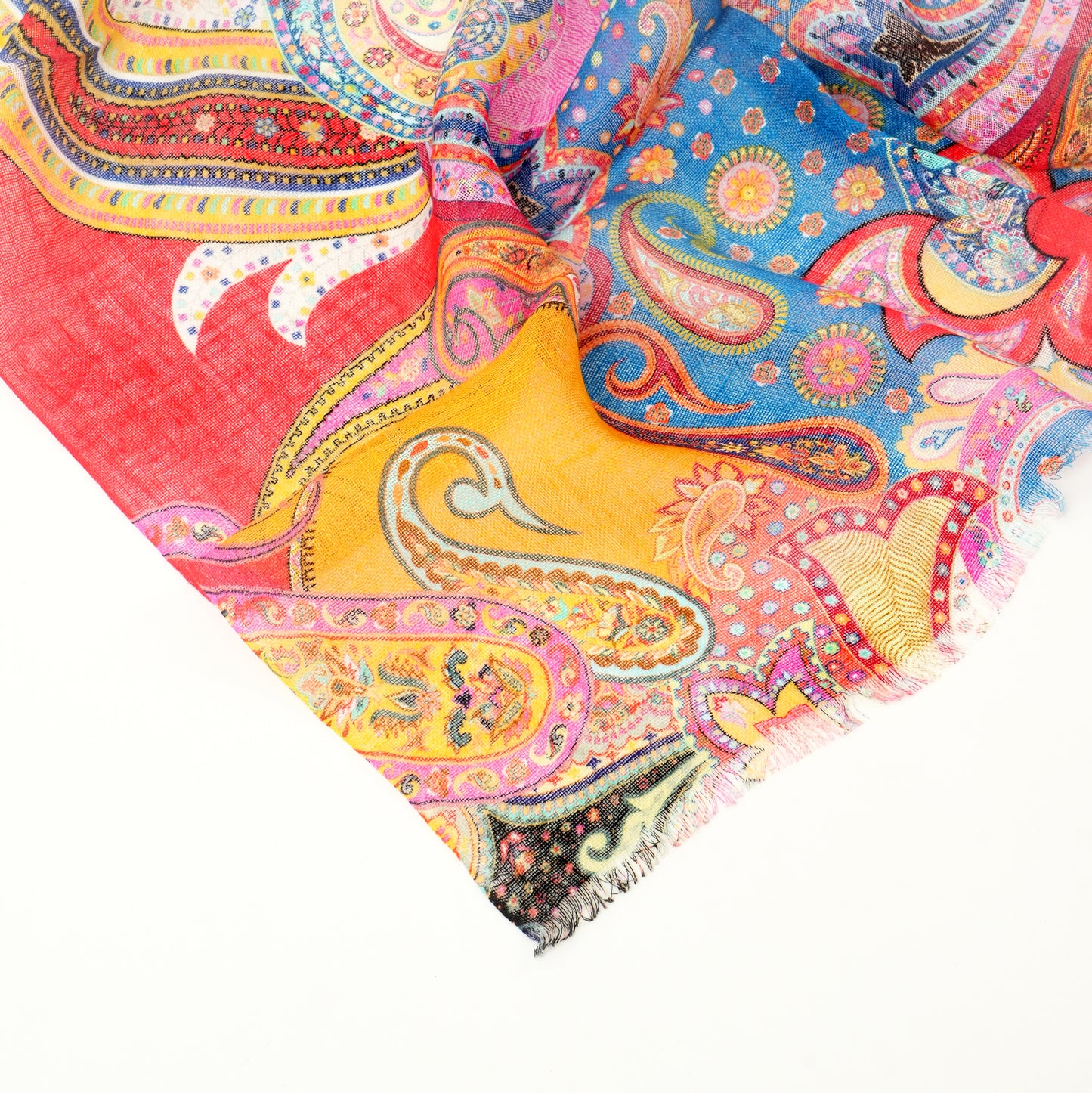Paisley Pop Linen Stole