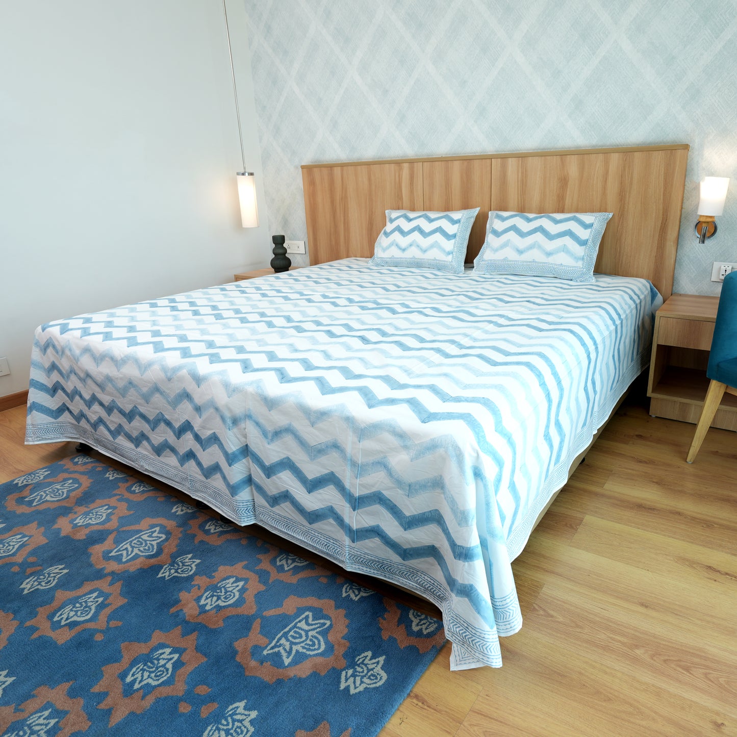 Ethnic Soul Handblock Bedsheet