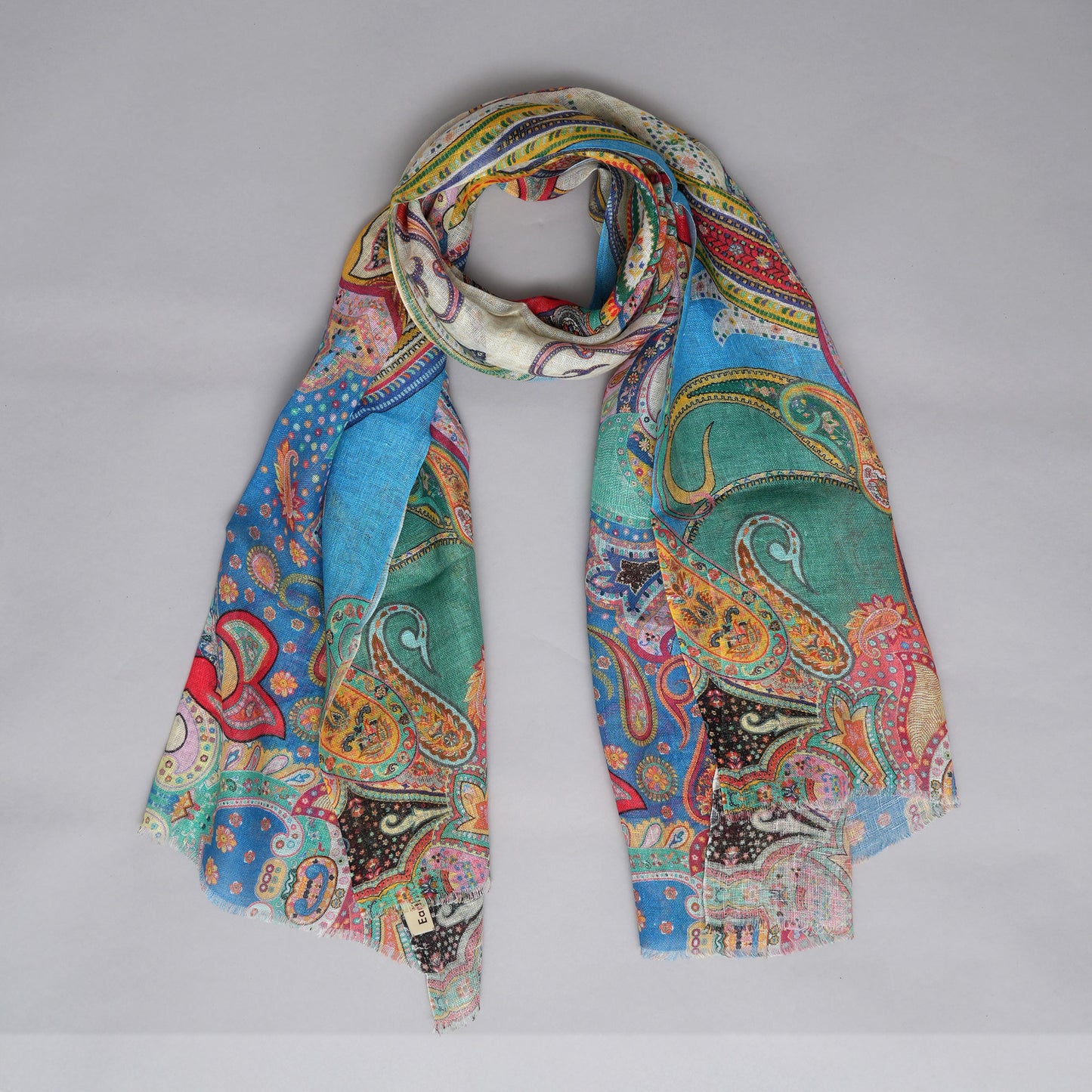 Linen Paisley Stole