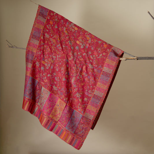 Merino Wool Blend, Intricate Kani Work, Heirloom Quality, Timeless Artistry, Skilled Craftsmanship