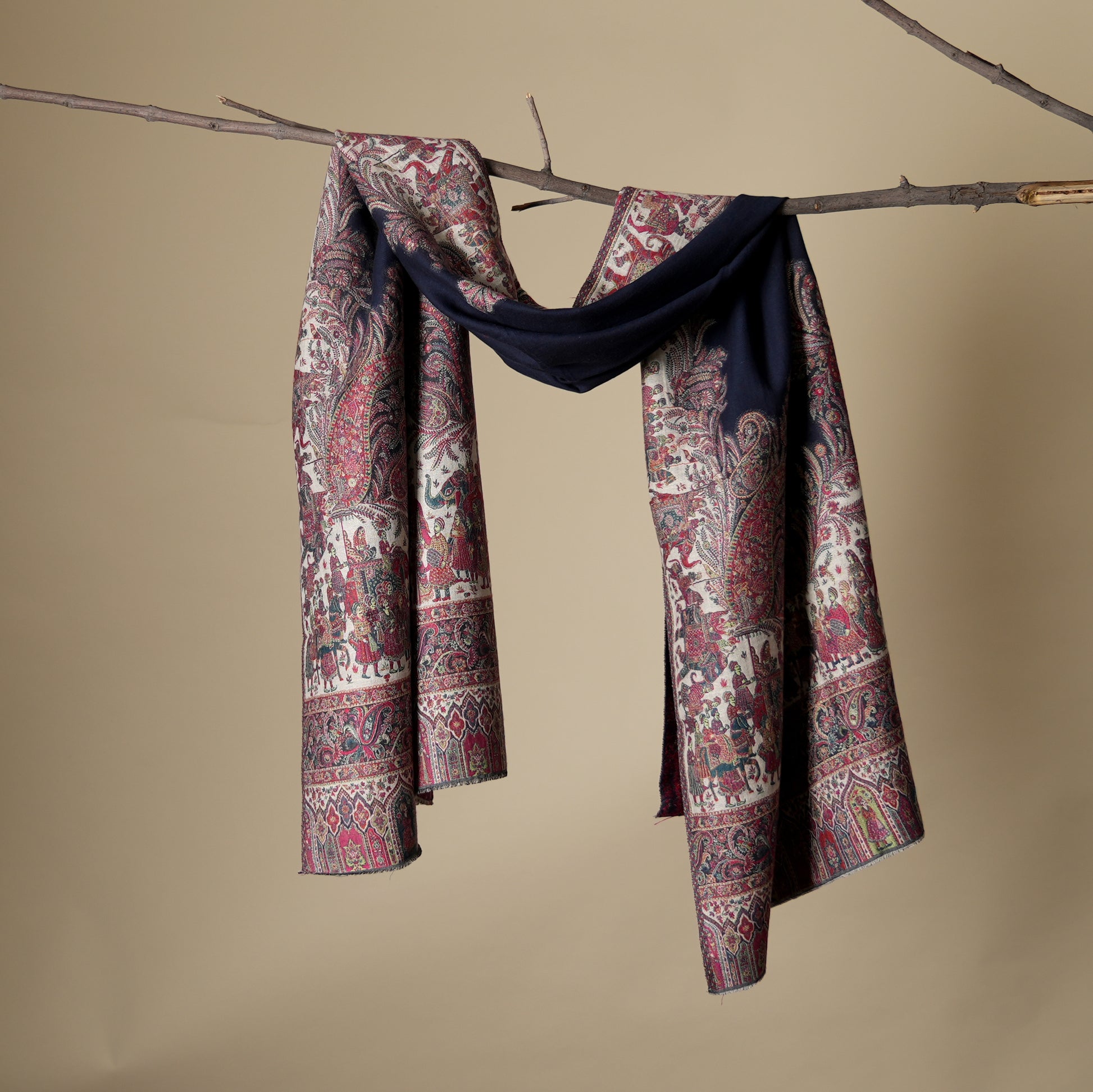 wool shawl by earthandoak