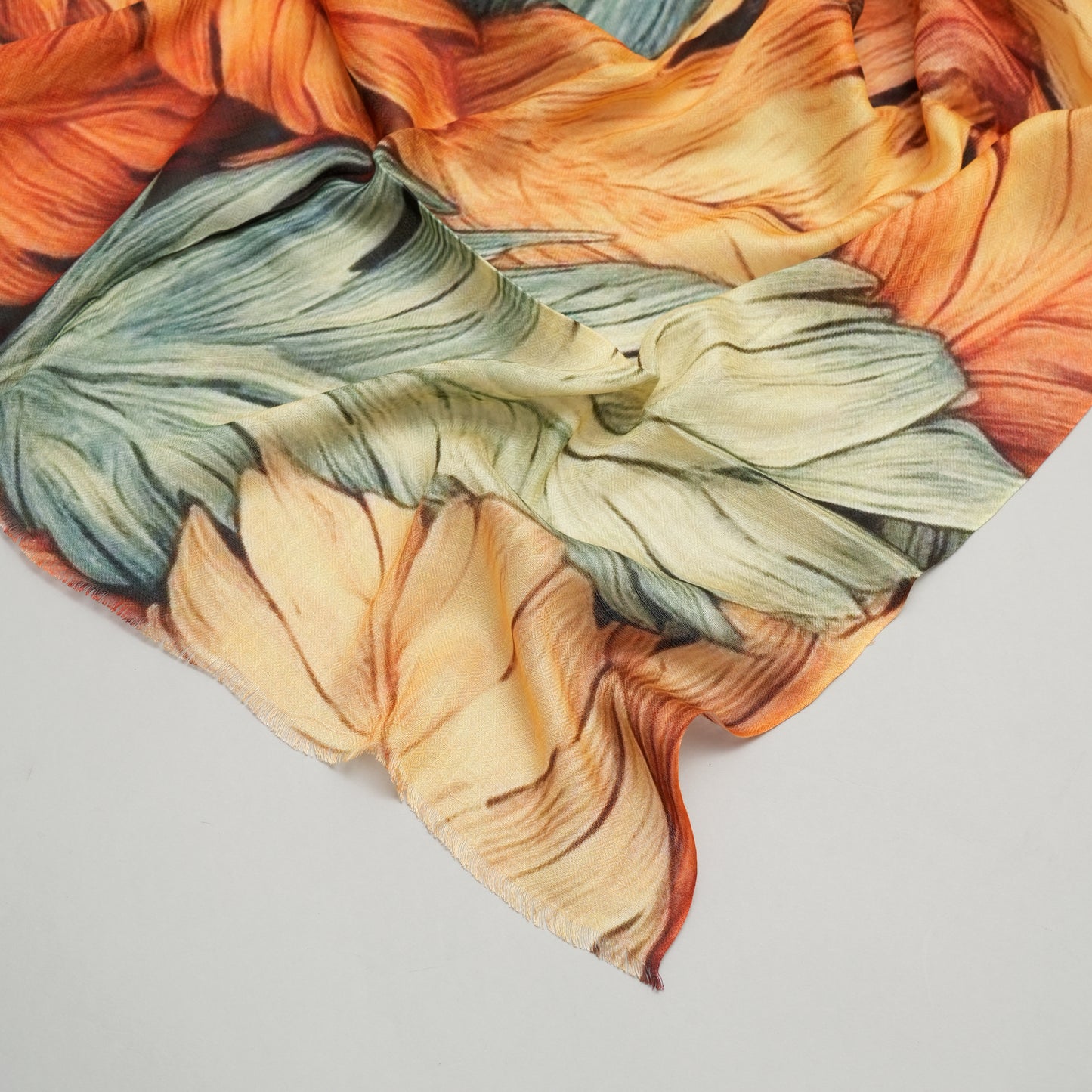 Autumn Plumes-Bamboo Modal Stole