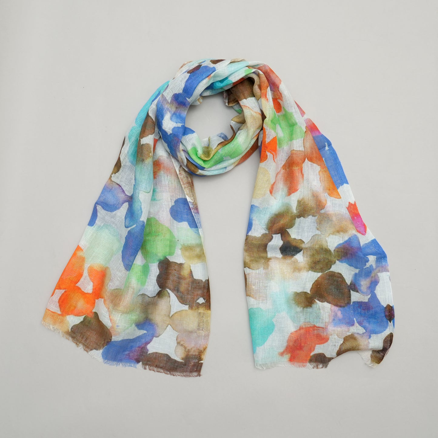 Colour Pop Linen Stole