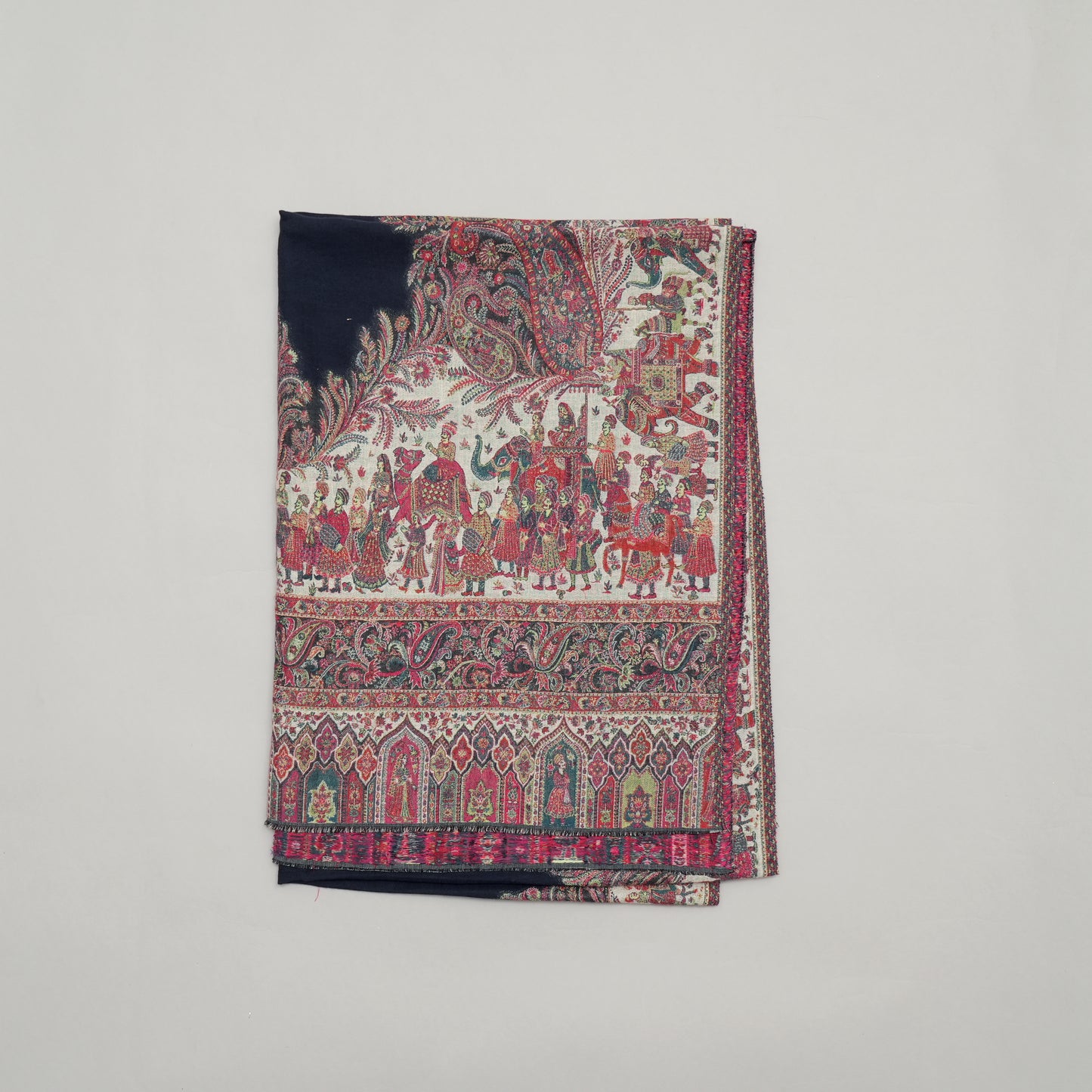 Darbar 4 Side Border Shawl