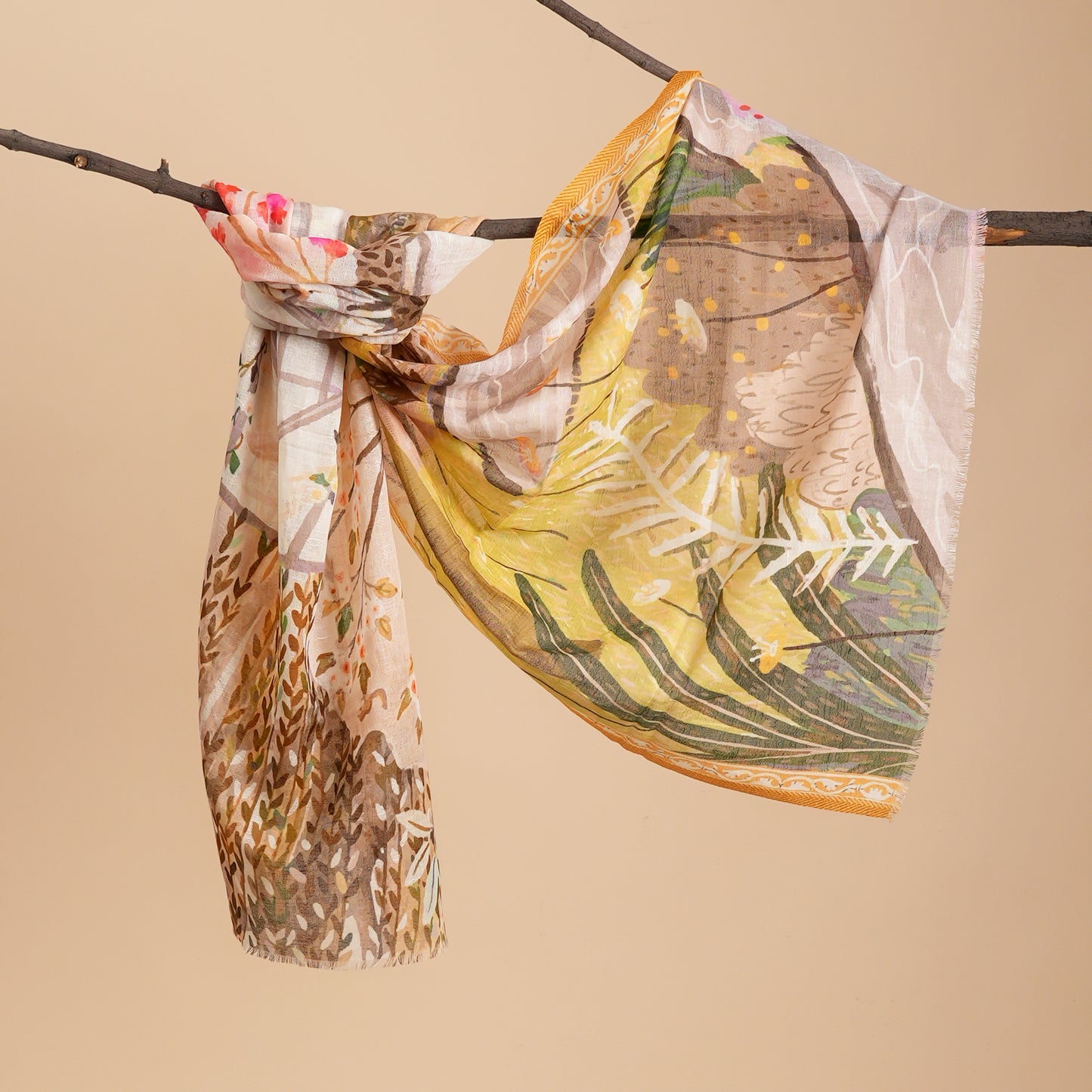 The Valley Cotton Linen Stole