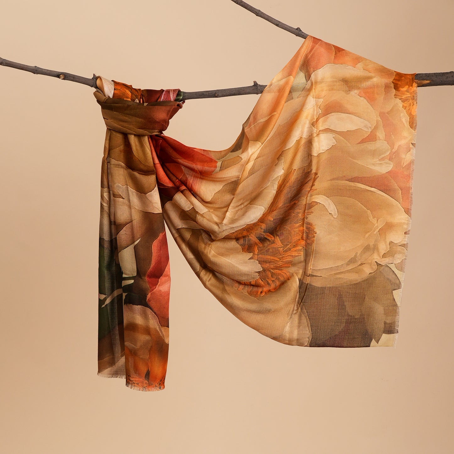 Floral Whispers Bamboo Modal Stole