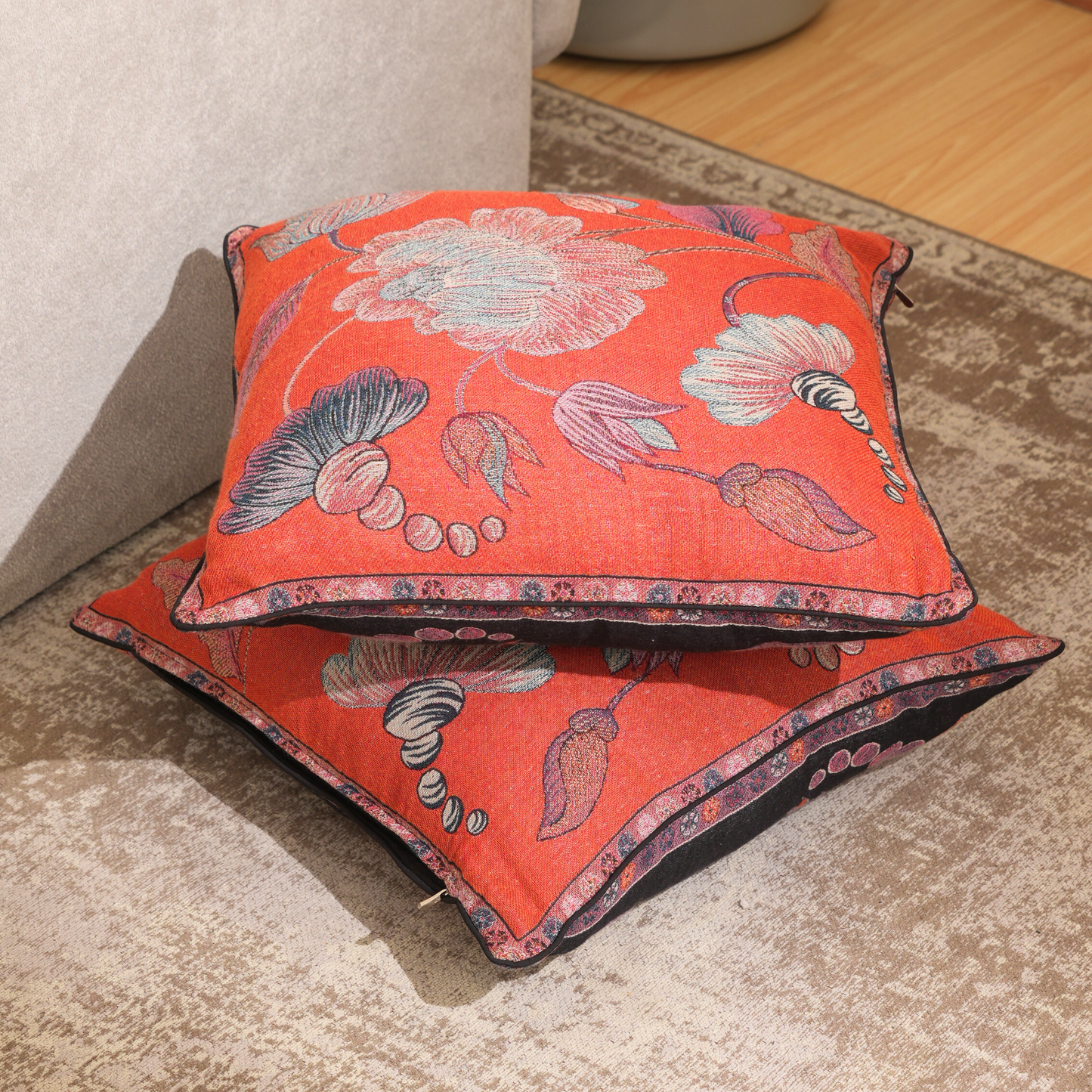Ember Bloom Cushion Cover Set