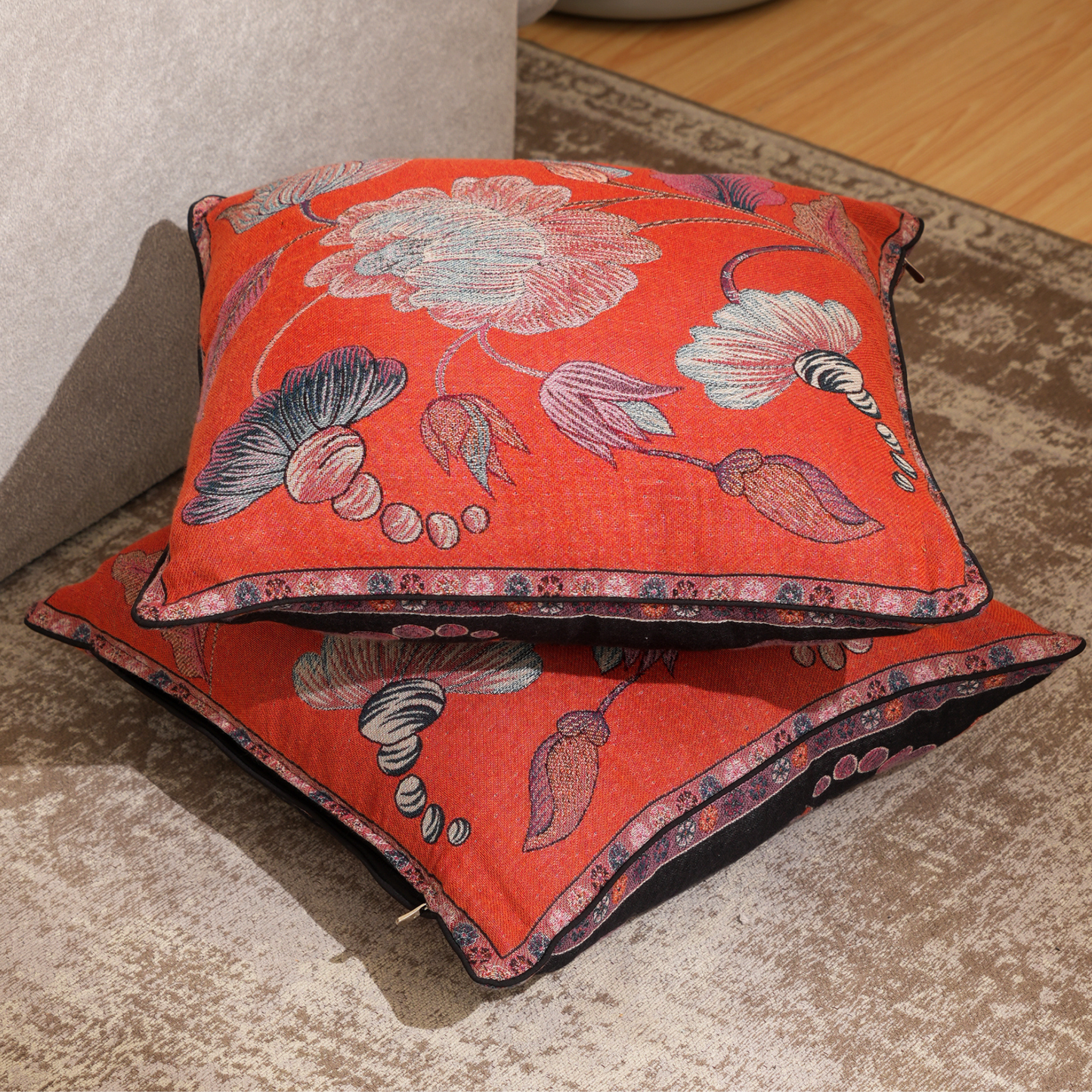Ember Bloom Cushion Cover Set