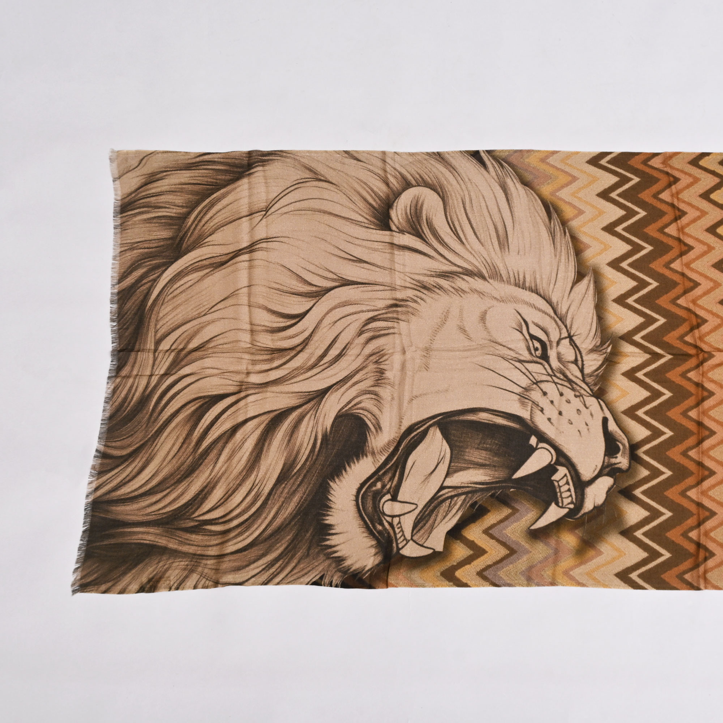 The Majestic Lion Bamboo Modal Stole