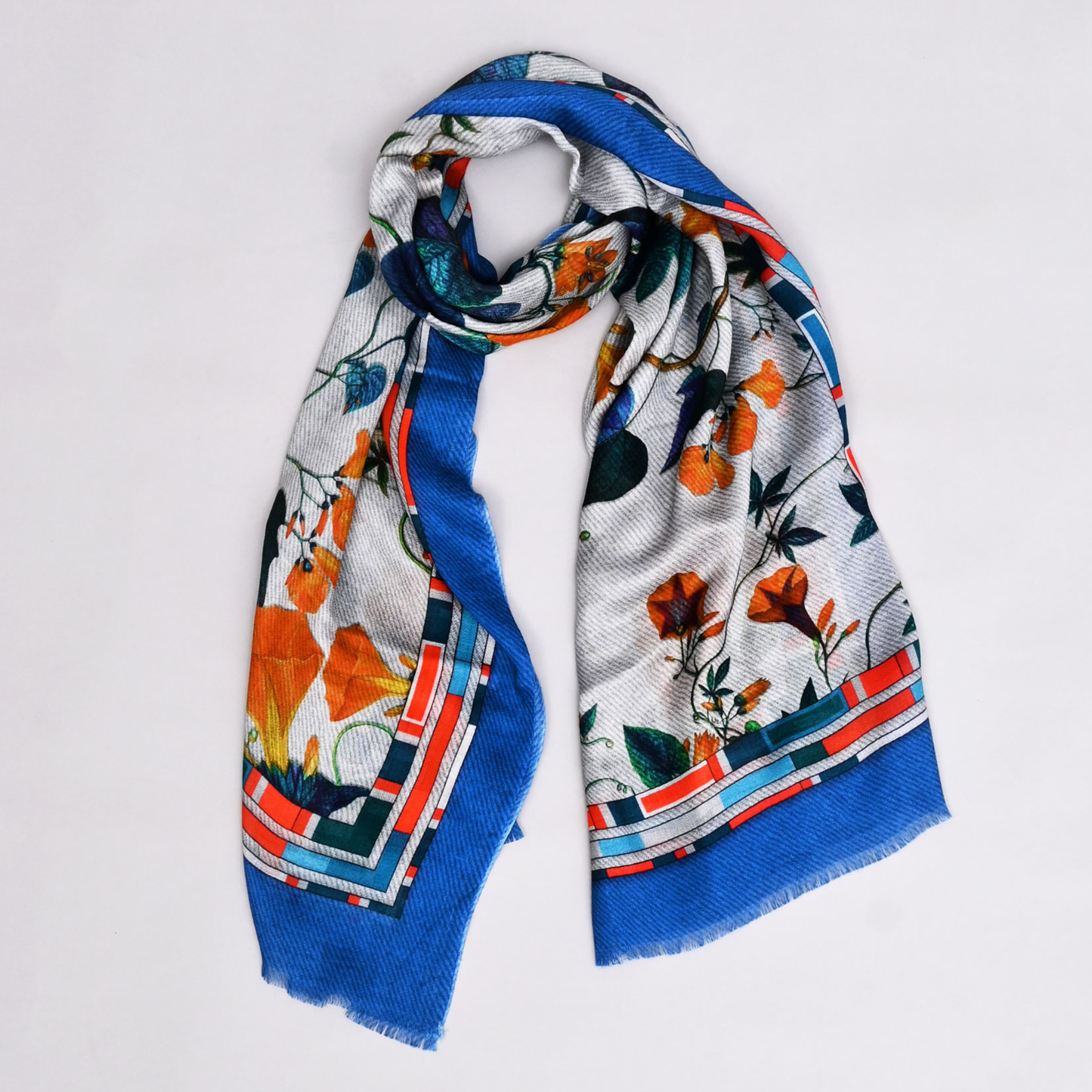 The Scarlet Bloom Bamboo Modal Stole