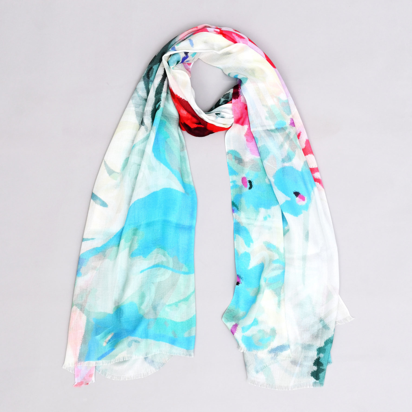 Abstract Garden Bamboo Modal Stole