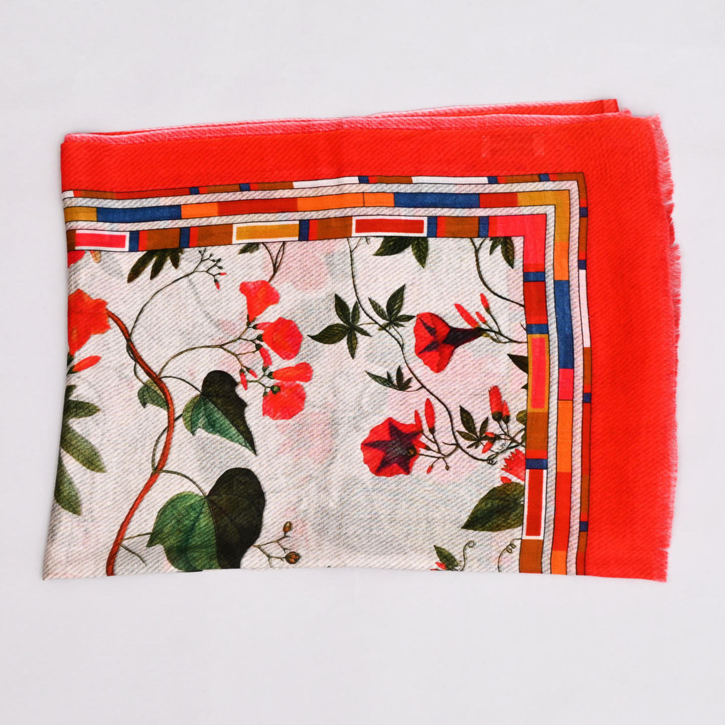 The Scarlet Bloom Bamboo Modal Stole