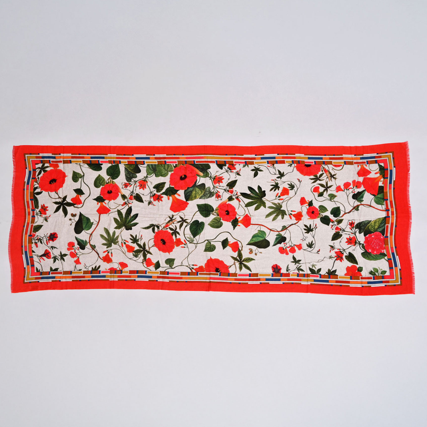 The Scarlet Bloom Bamboo Modal Stole