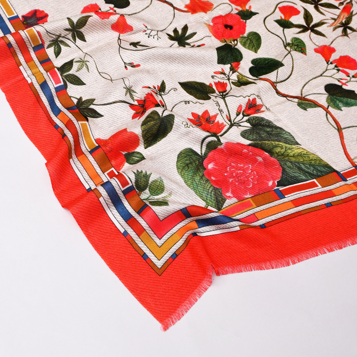 The Scarlet Bloom Bamboo Modal Stole