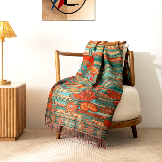 Wings Of Eternity Throw Green