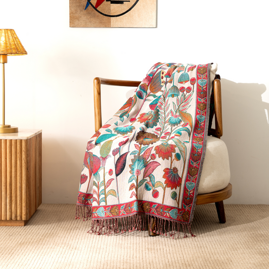 Whispering Blooms Throw