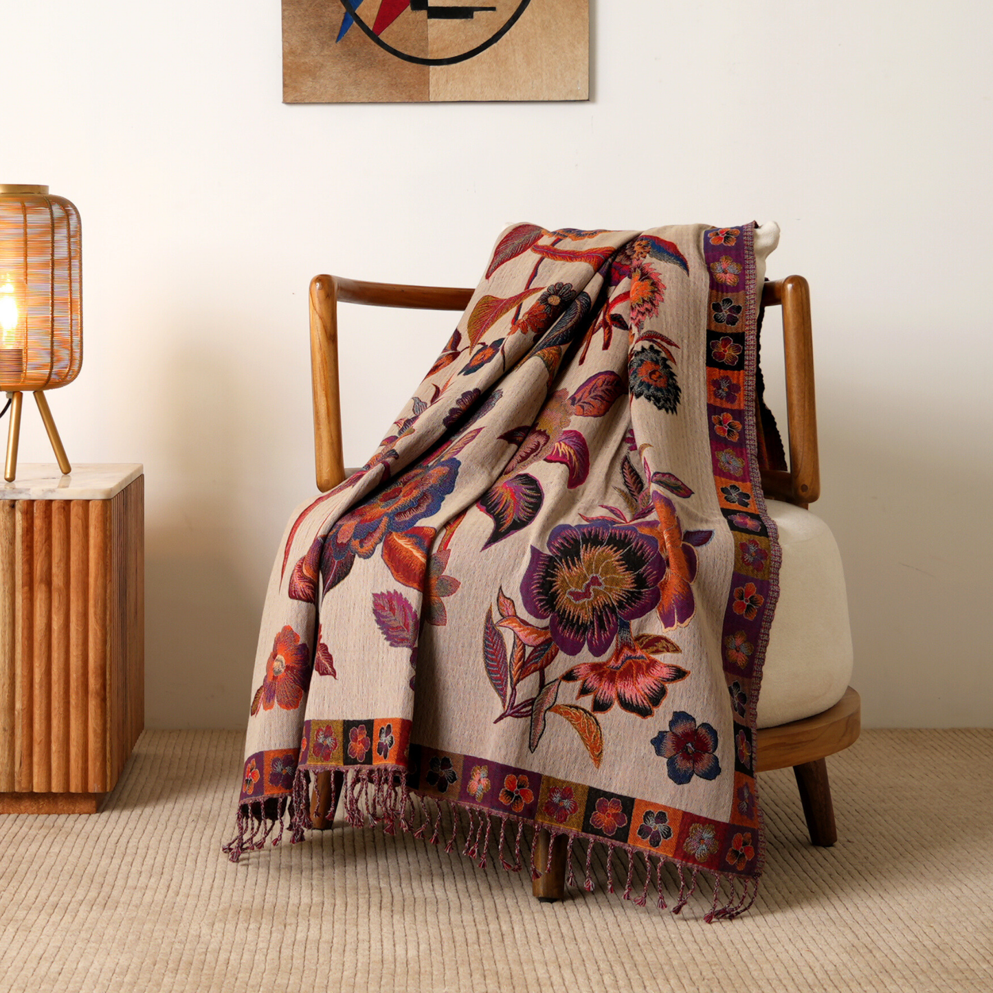 The Amber Bloom Throw