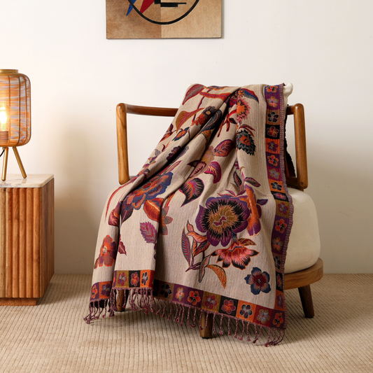 The Amber Bloom Throw