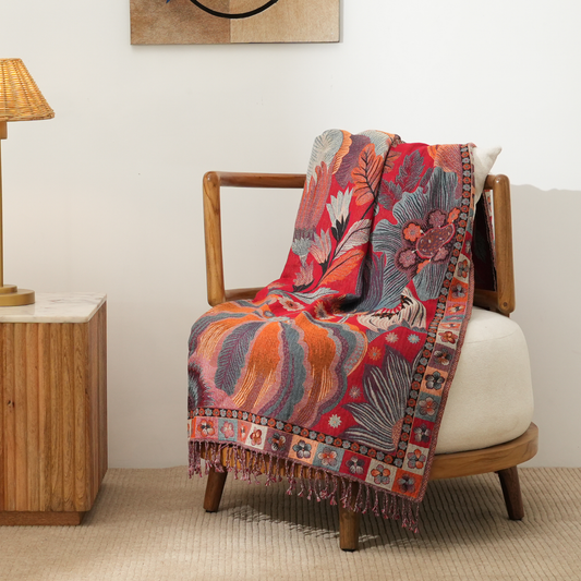Canvas Of Fire Throw
