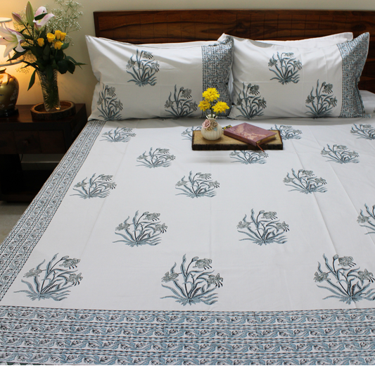 Anandbagh Handblock Bedsheet