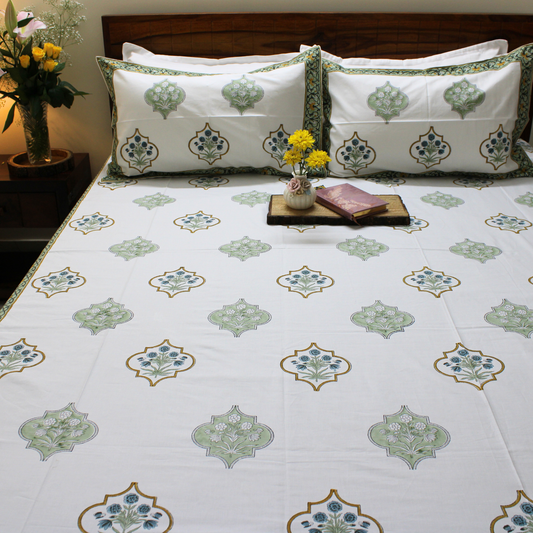 Anandbagh Handblock Bedsheet