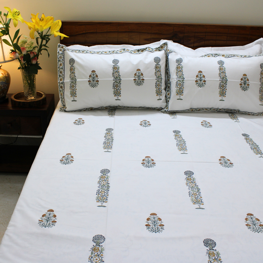 Anandbagh Handblock Bedsheet