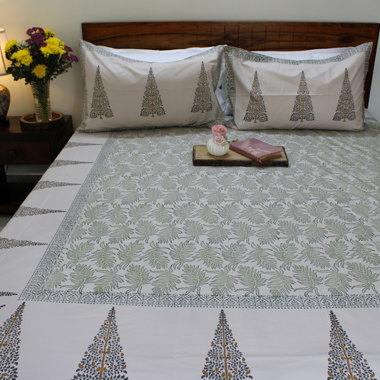 Anandbagh Handblock Bedsheet