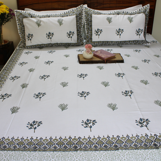 Anandbagh Handblock Bedsheet