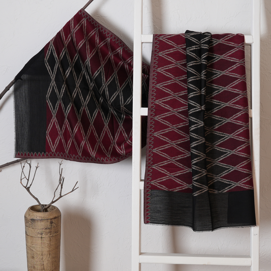 Ikkat Fine Wool Stole