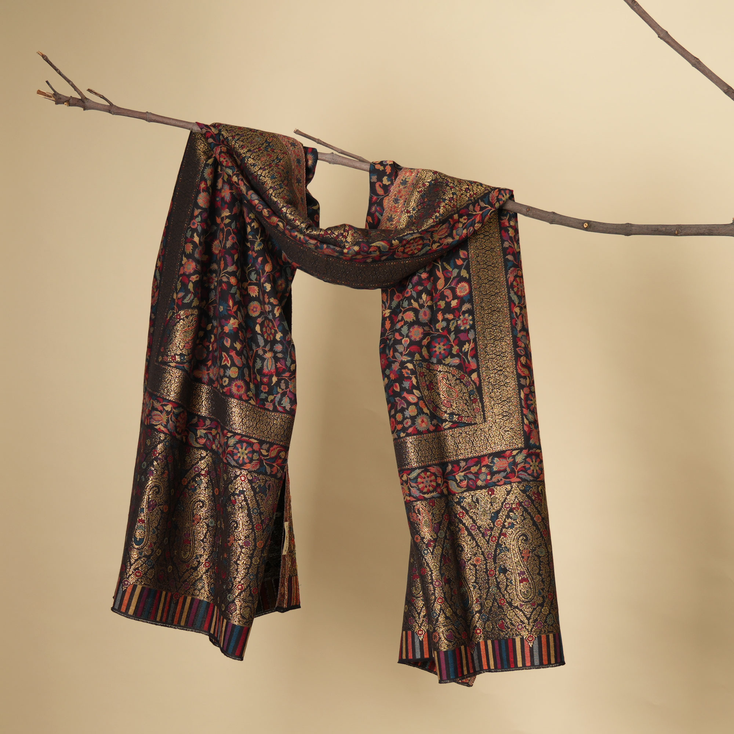 Paisley Jama Kalamkari Shawl