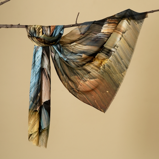 Brush of Earth-Bamboo Modal Stole