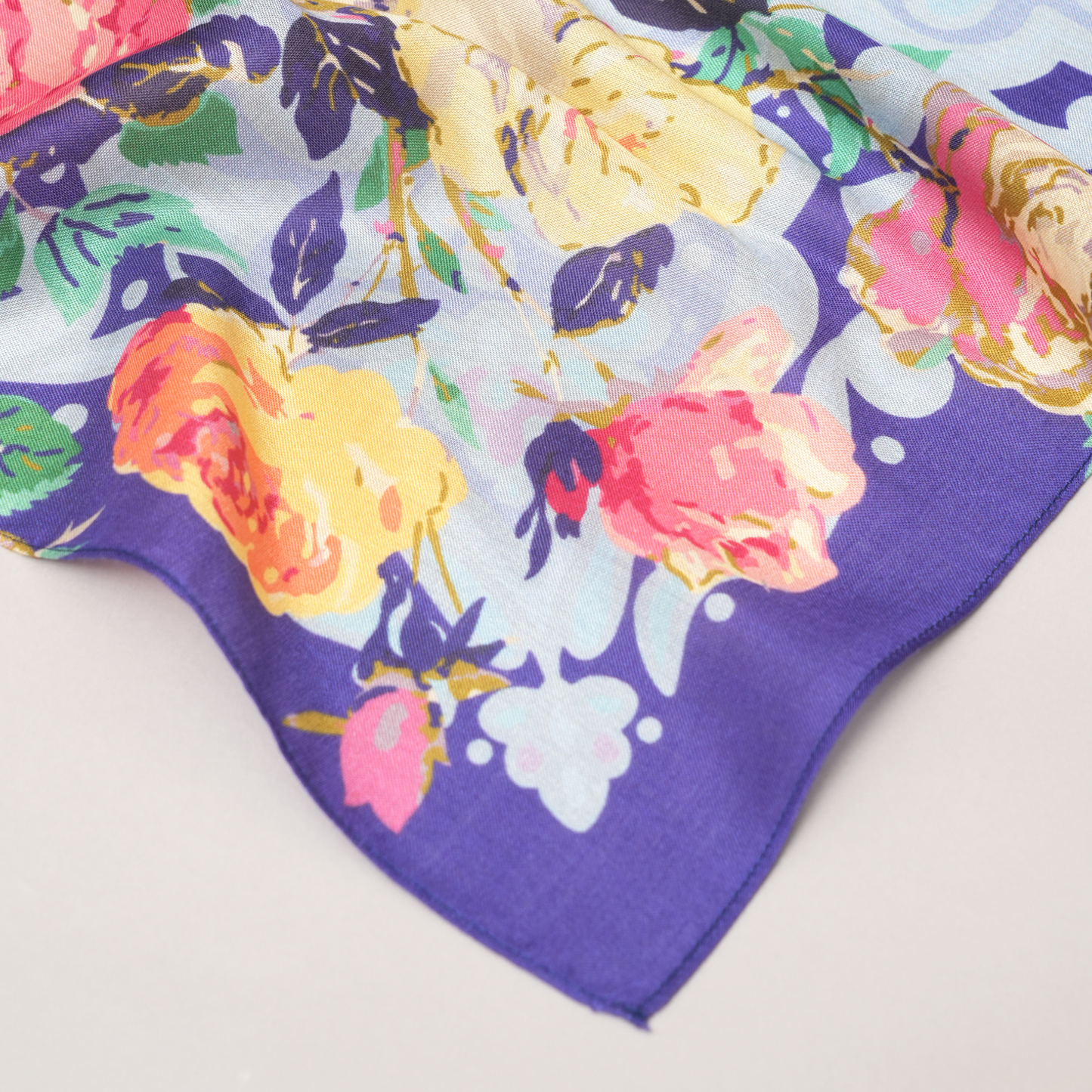 Enchanted Petals-Mulberry Silk Scarf