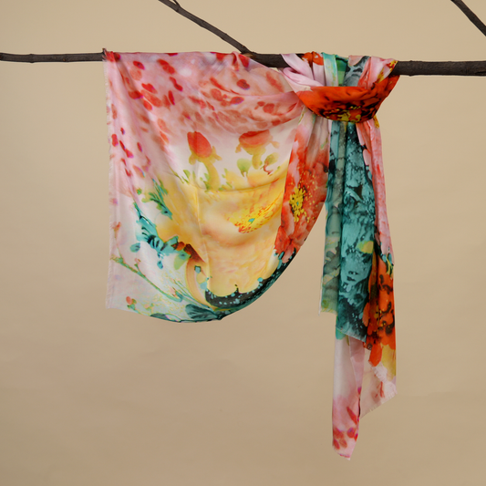 The Art Bloom-Bamboo Modal Stole