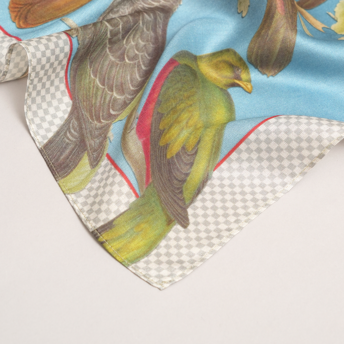 Aviary Reverie-Mulberry Silk Scarf