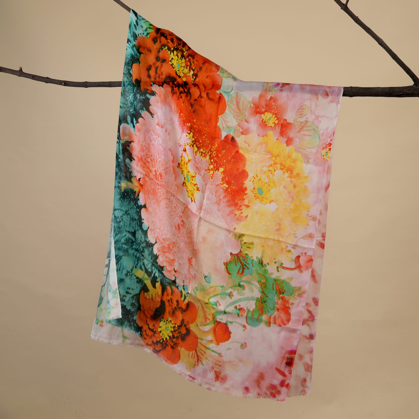 The Art Bloom-Bamboo Modal Stole