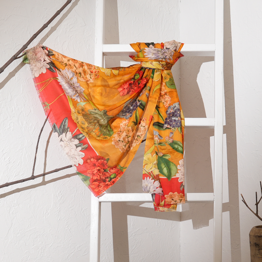 Eternal Bloom-Bamboo Modal Stole