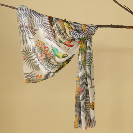 Jungle Noir Bamboo Modal Stole