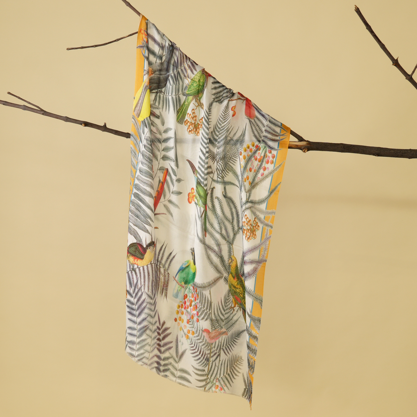 Jungle Noir Bamboo Modal Stole
