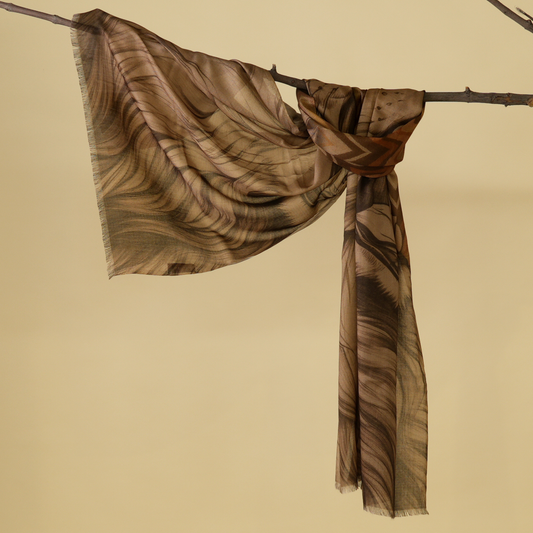 The Majestic Lion Bamboo Modal Stole