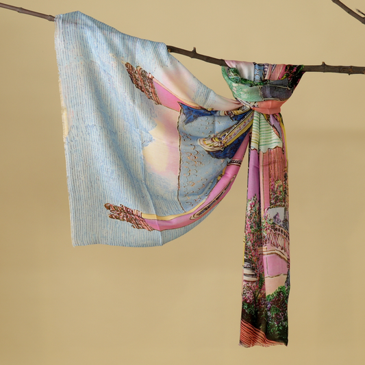 Mediterranean Mornings Bamboo Modal Stole