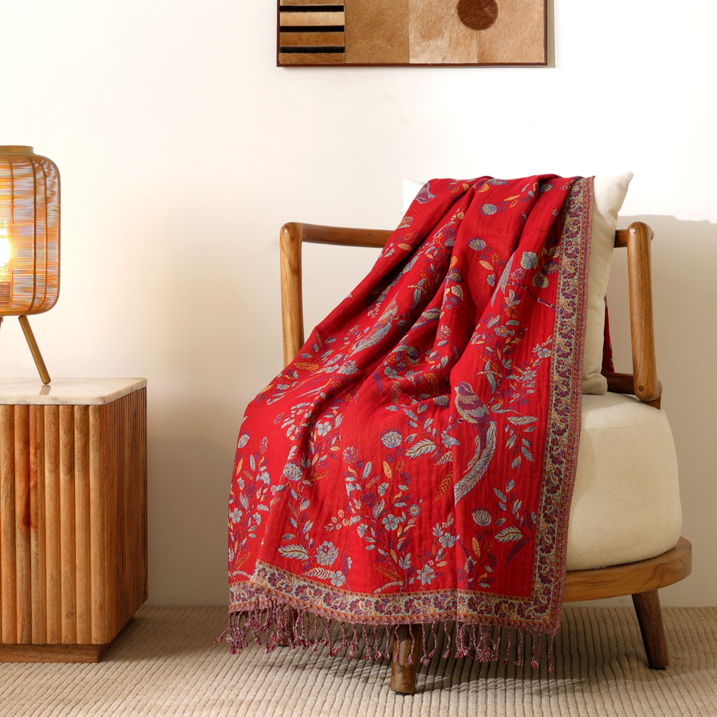 The Scarlet Garden Throw
