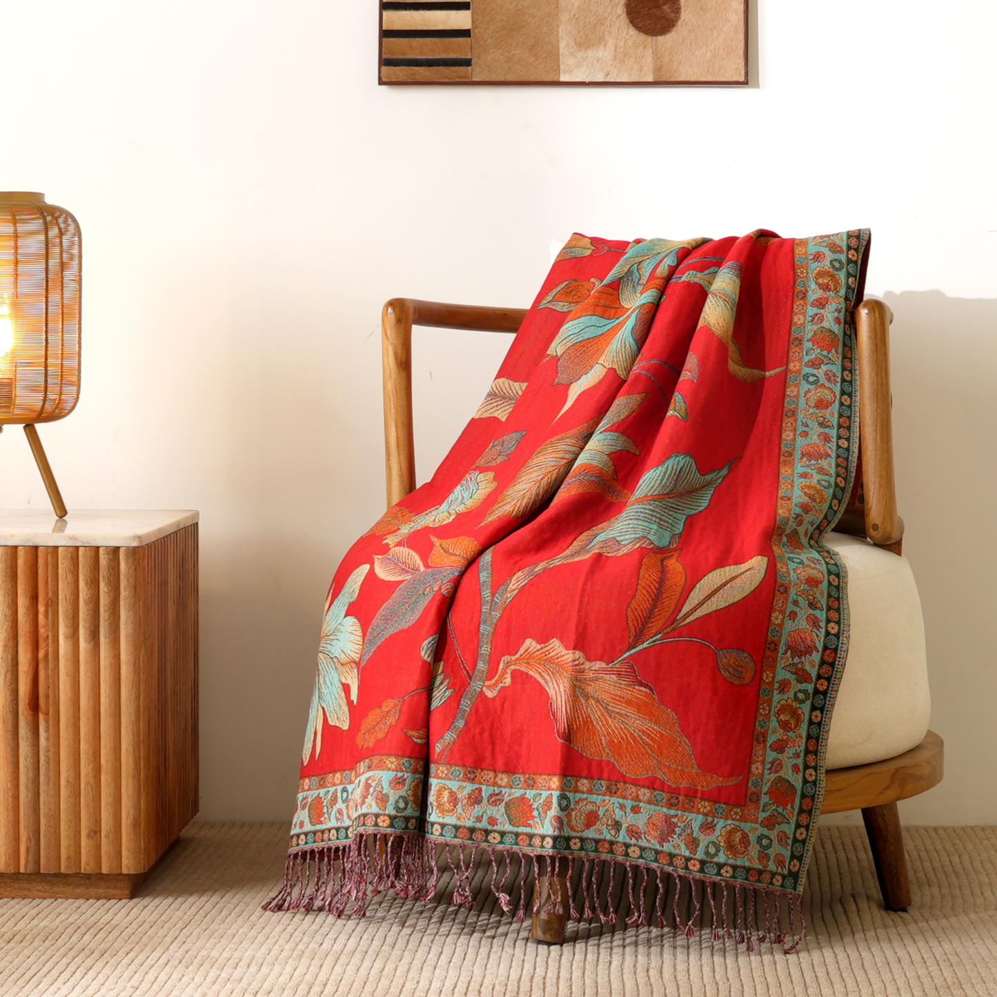 The Scarlet Garden Throw