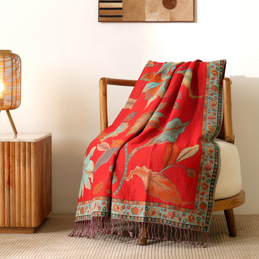 The Scarlet Garden Throw