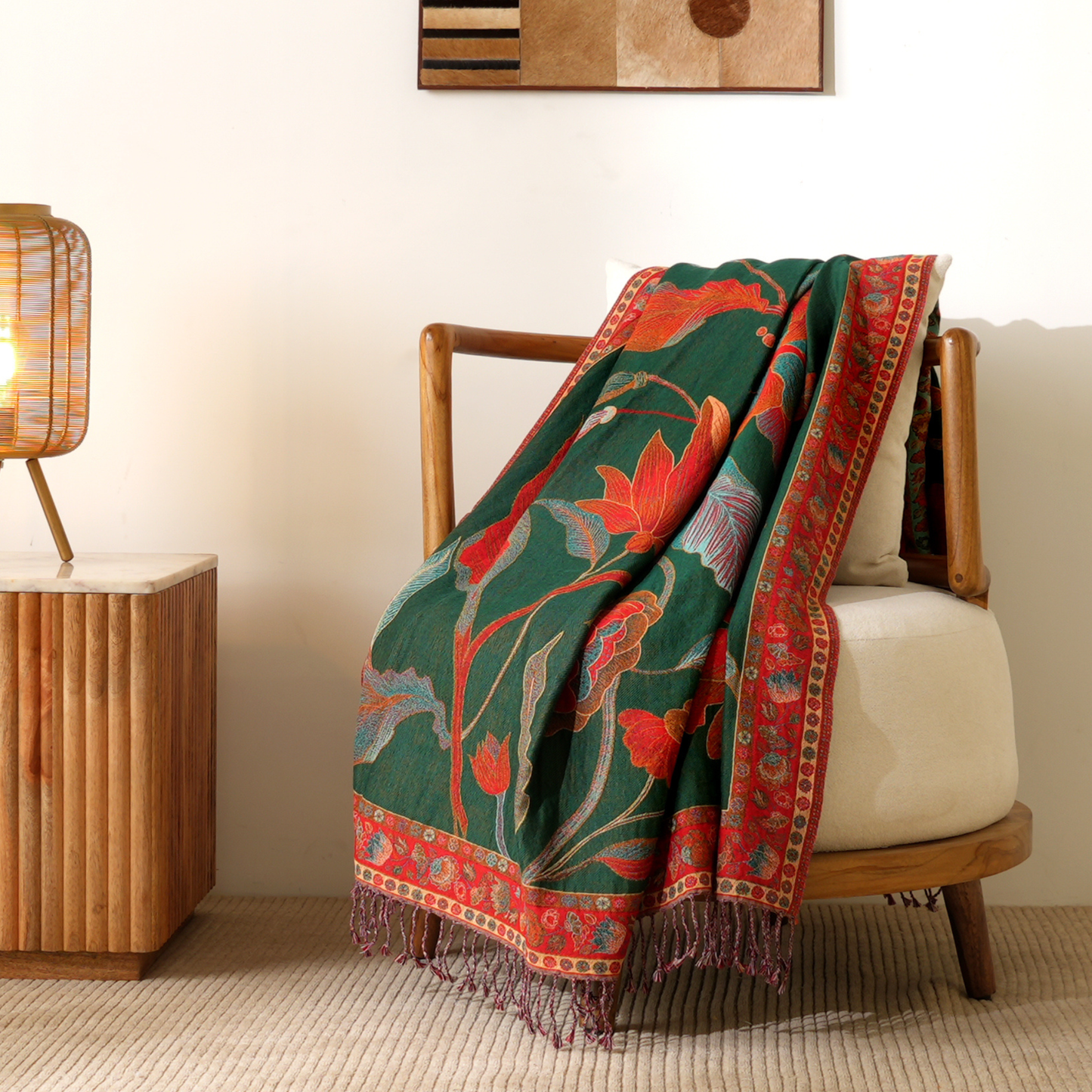 The Scarlet Garden Throw